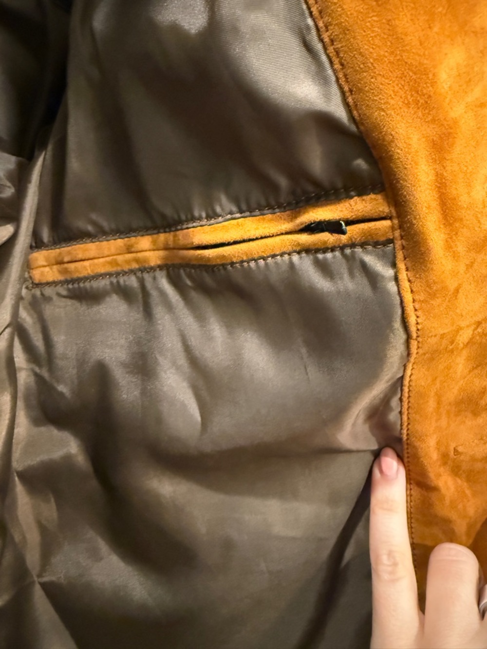 Fringe Suede Jacket in Cognac Brown - Women's Outerwear - Picture 9 of 14